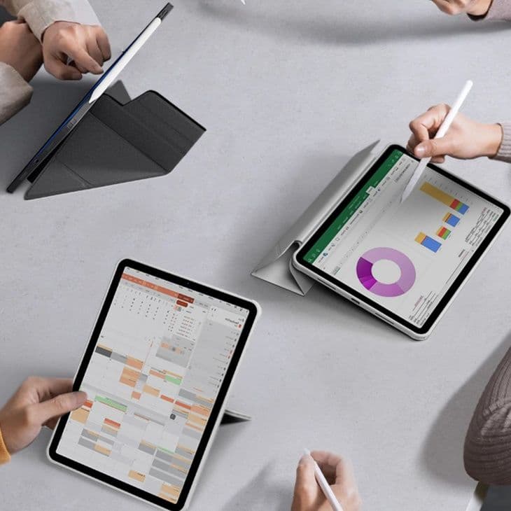 タブレットケース 磁力スタンド半透明保護カバー iPad/iPad Air/iPad Pro