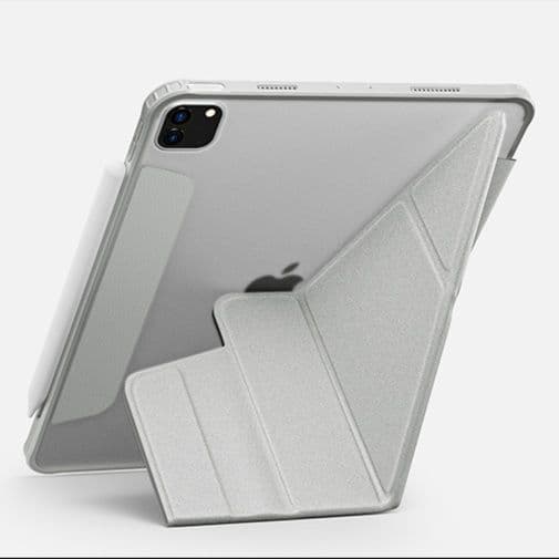 タブレットケース 磁力スタンド半透明保護カバー iPad/iPad Air/iPad Pro