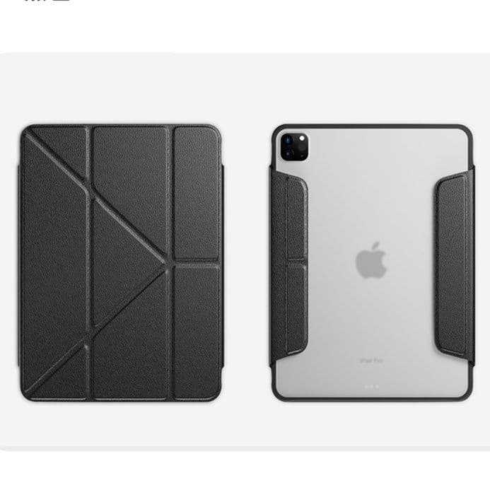 タブレットケース 磁力スタンド半透明保護カバー iPad/iPad Air/iPad Pro