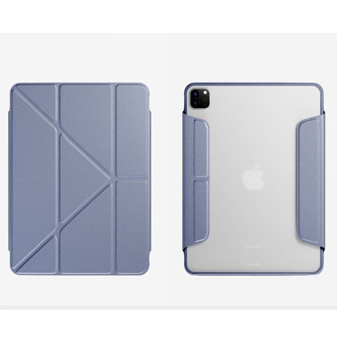 タブレットケース 磁力スタンド半透明保護カバー iPad/iPad Air/iPad Pro