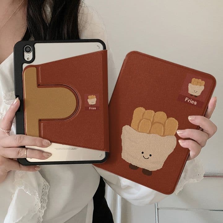 タブレットケース ポテト柄 可愛い保護カバー iPad/iPad Air/iPad Pro/mini