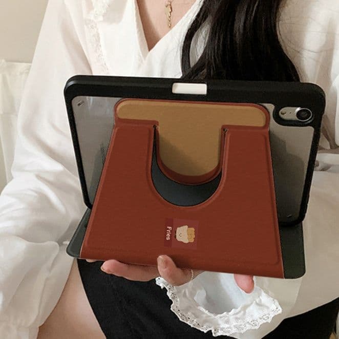 タブレットケース ポテト柄 可愛い保護カバー iPad/iPad Air/iPad Pro/mini