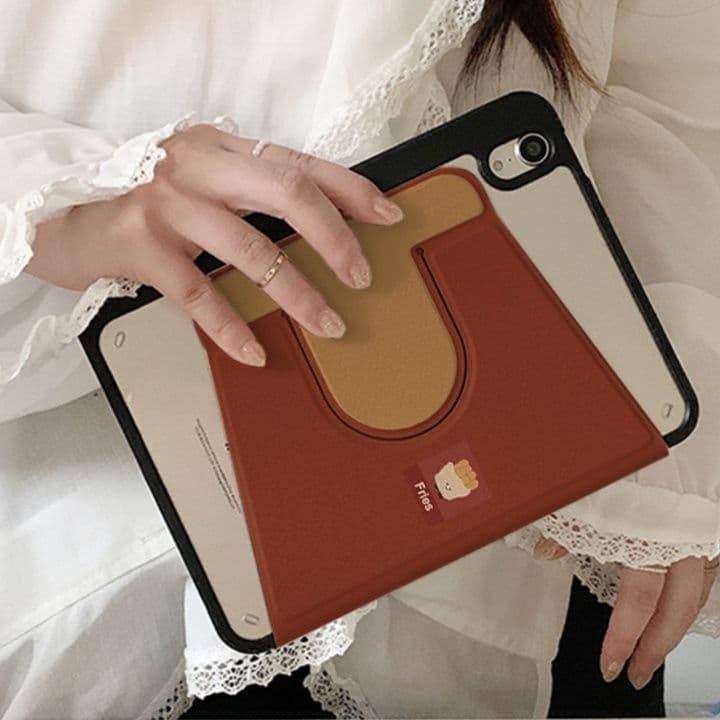 タブレットケース ポテト柄 可愛い保護カバー iPad/iPad Air/iPad Pro/mini