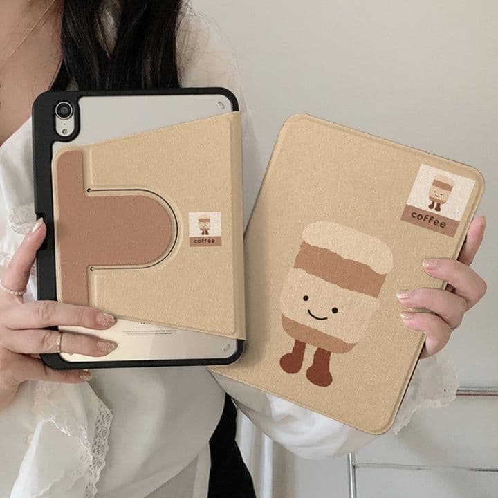 タブレットケース ポテト柄 可愛い保護カバー iPad/iPad Air/iPad Pro/mini