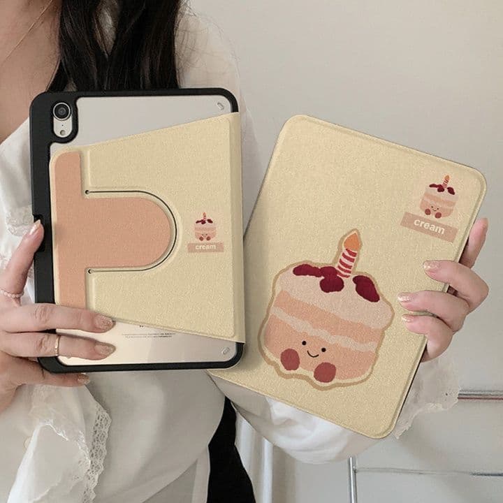 タブレットケース ポテト柄 可愛い保護カバー iPad/iPad Air/iPad Pro/mini
