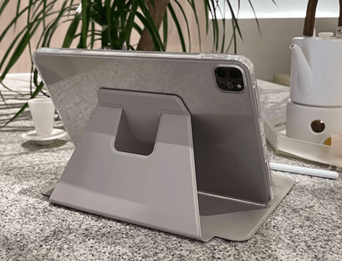 タブレットケース iPad/iPad Air/iPad Pro/mini 多角度調整 スタンド式透明保護ケース