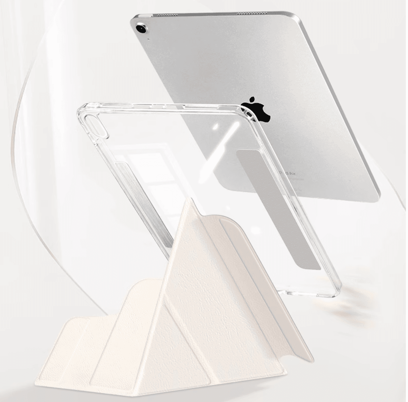 タブレットケース  磁石付き透明スタンドケース iPad/iPad Air/iPad Pro/mini