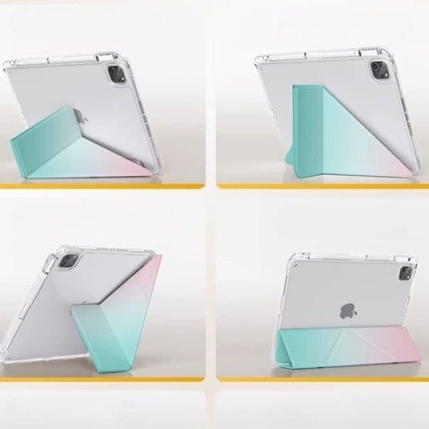 タブレットケース iPad/iPad Air/iPad Pro/mini 多角形スタンド機能付き保護ケース