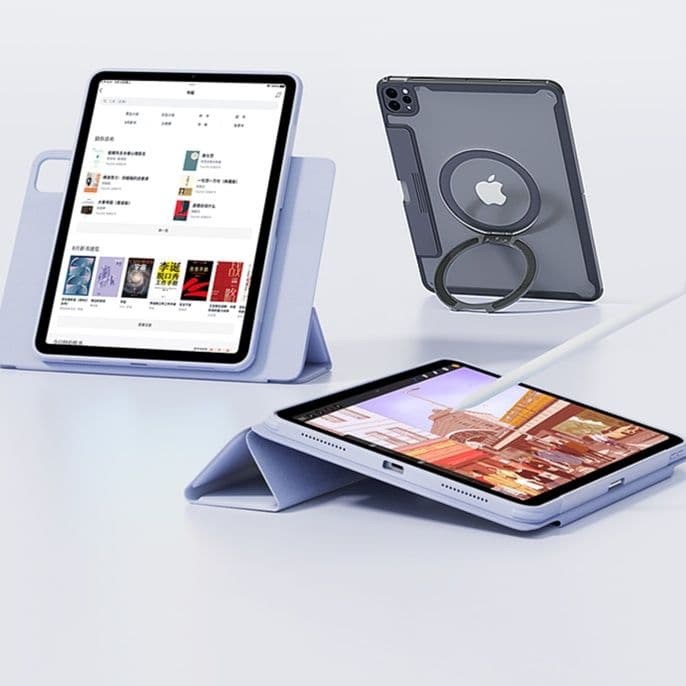タブレットケース 多機能磁気吸着式スマート保護カバー iPad/iPad Air/iPad Pro/mini