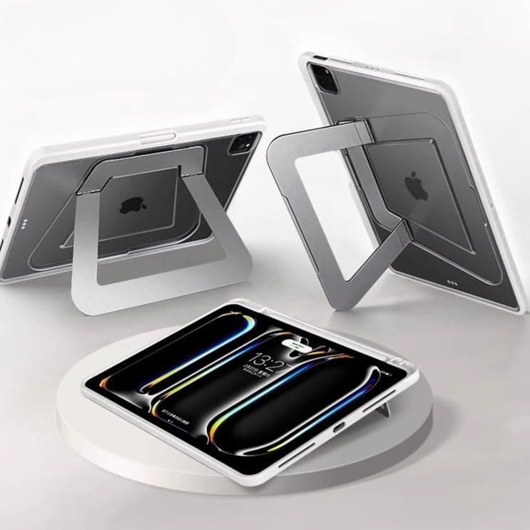 タブレットケース iPad/iPad Air/iPad PRo アルミタブレットケース 創作者のための多角度スタンド機能付きケース