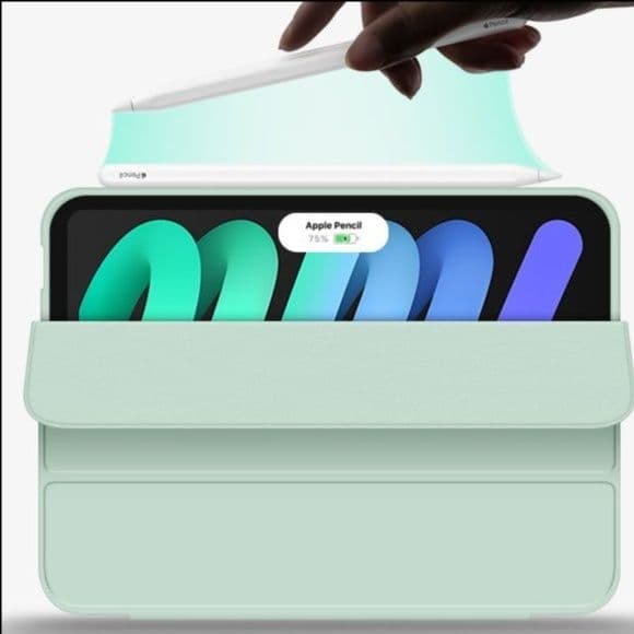 タブレットケース iPad/iPad Air/iPad Pro/miniタブレットケース 側面磁気充電対応ペン収納三つ折り保護ケース