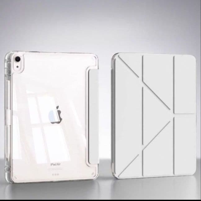 タブレットケース iPad/iPad Air/iPad Pro/mini 透明折りたたみスタンド機能付き保護カバー