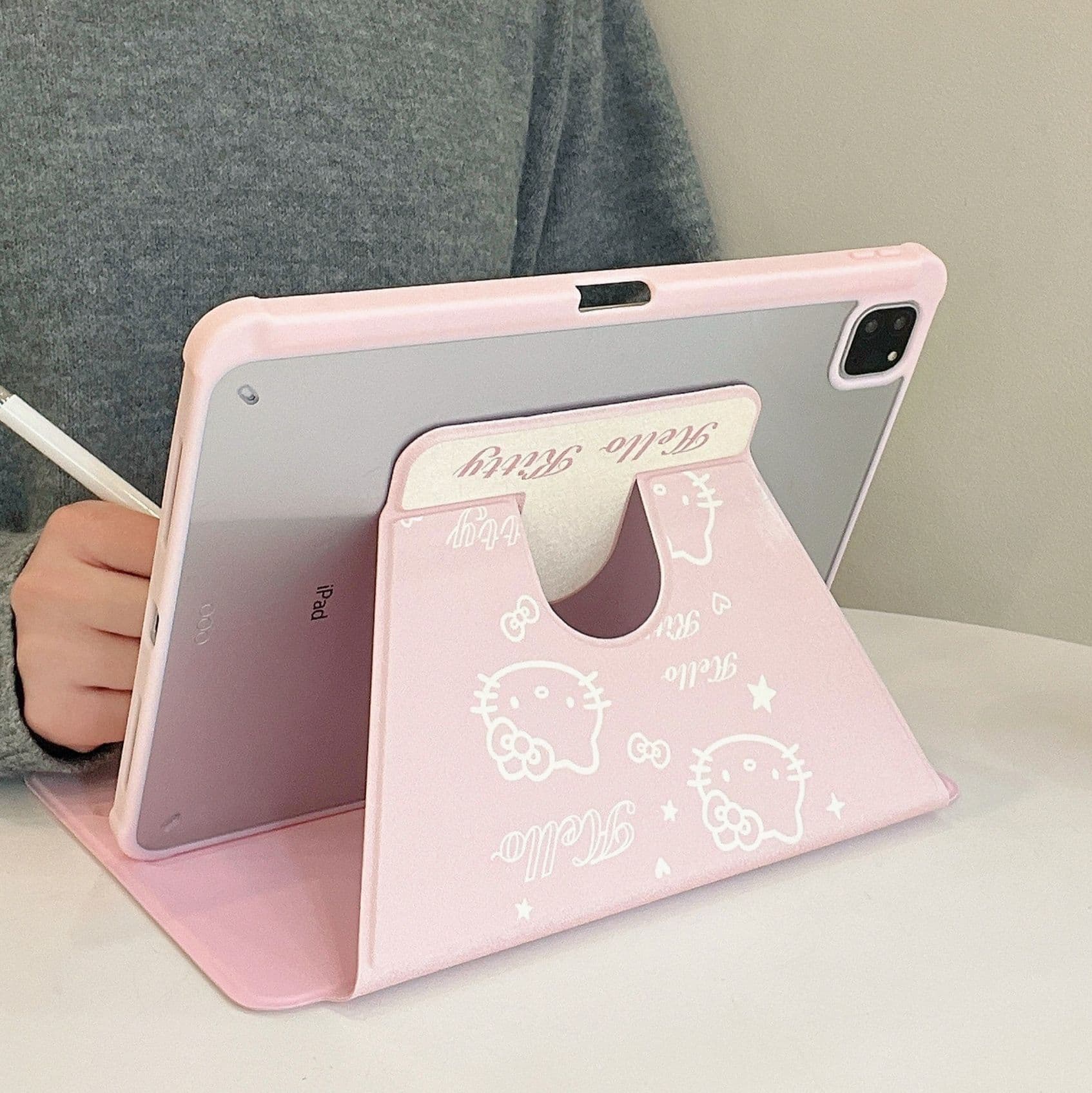 タブレットケース 子猫模様の手帳型保護カバー iPad/iPad Air/iPad Pro/mini