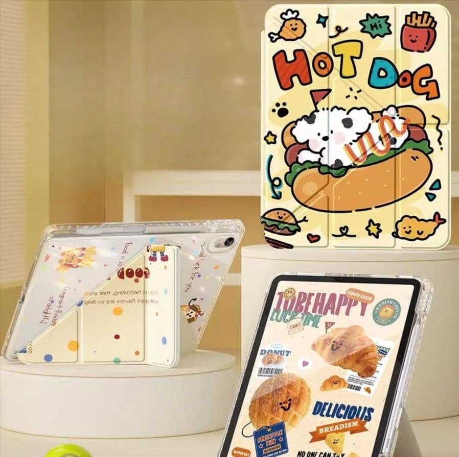 タブレットケース HUAWEI MatePad iPad/iPad Air/iPad Pro/mini 三段階調整可能 透明保護ケース