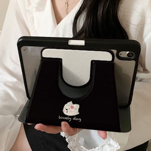 タブレットケース もふもふわんちゃん手帳型タブレット保護カバー iPad/iPad Air/iPad Pro/mini