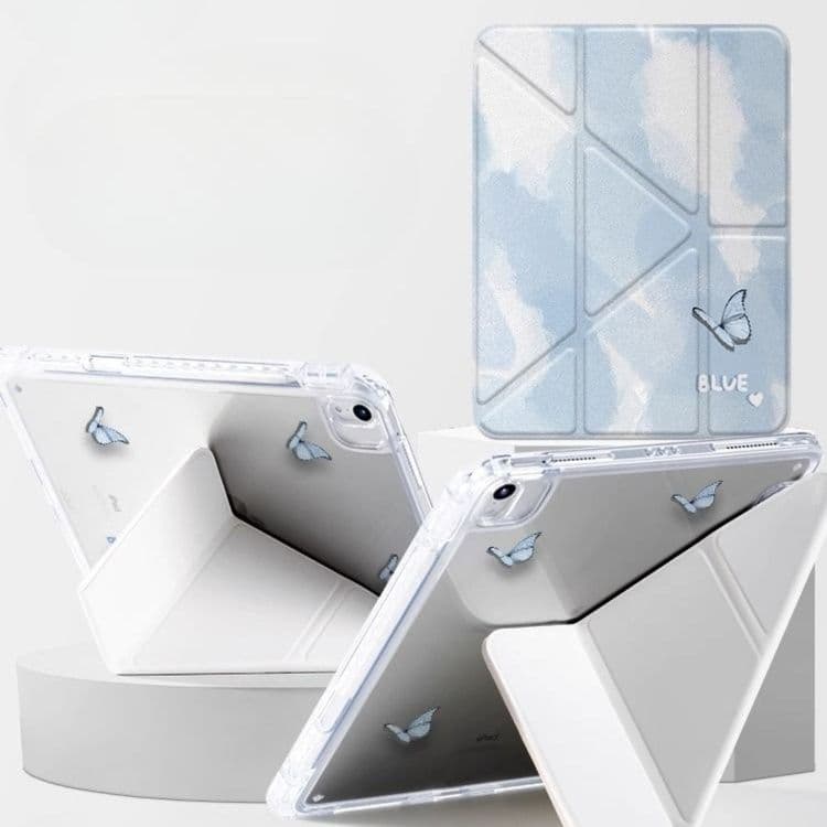 タブレットケース 空と蝶のクリア保護ケース iPad/iPad Air/iPad Pro/mini