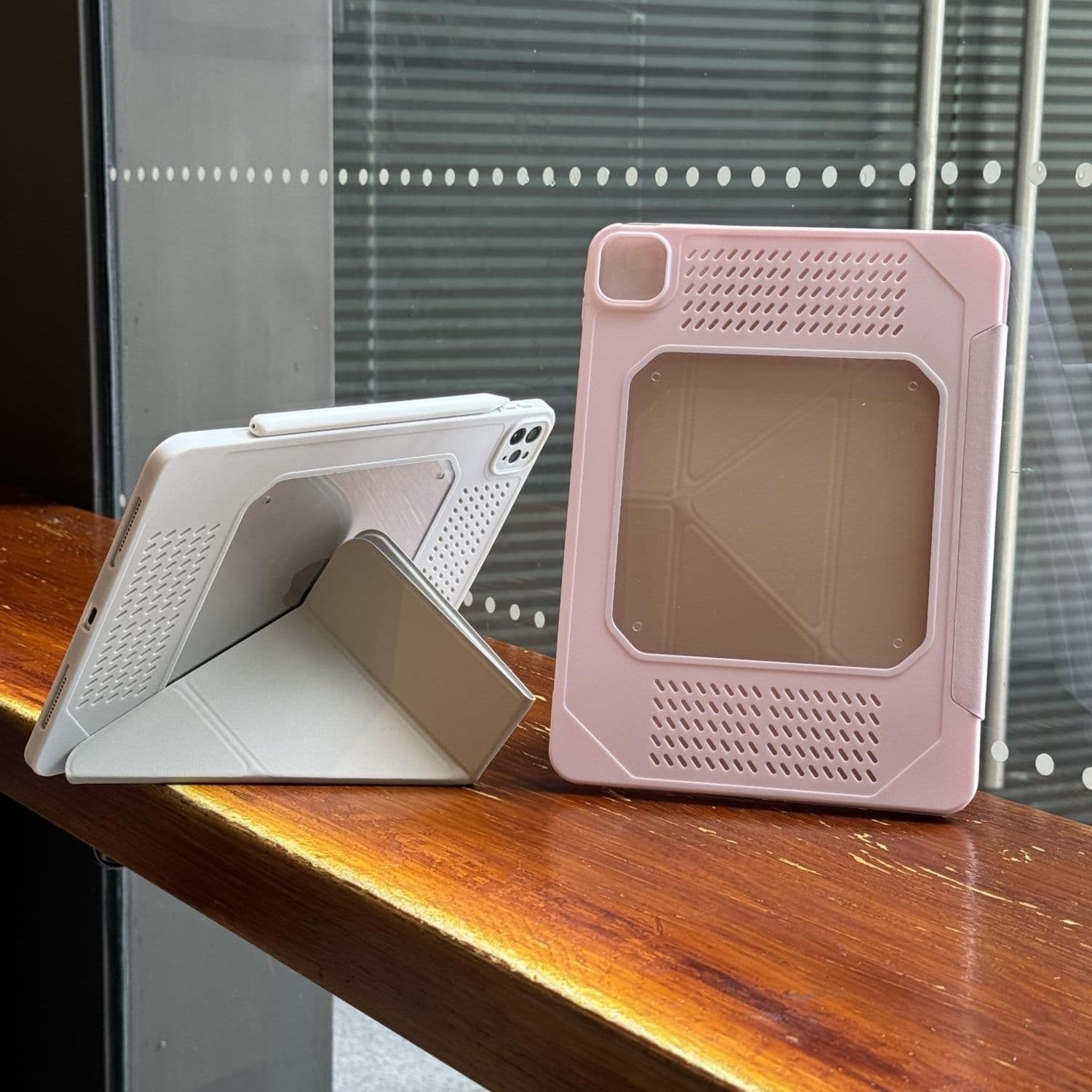 タブレットケース 多角形スタンド式 通気性抜群タブレットケース iPad/iPad Air/iPad Pro/mini