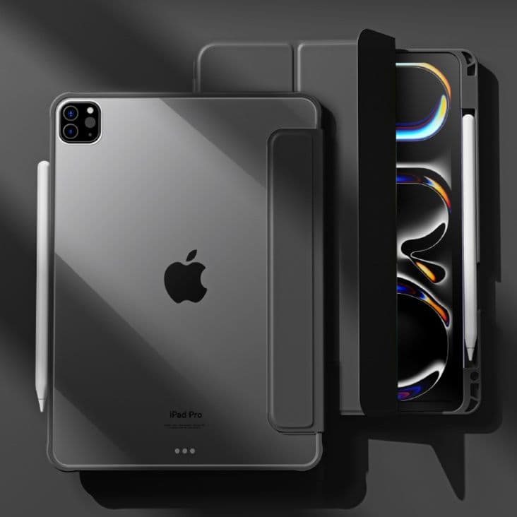 タブレットケース 透明磁気吸着分離式保護カバー iPad/iPad Air/iPad Pro/mini