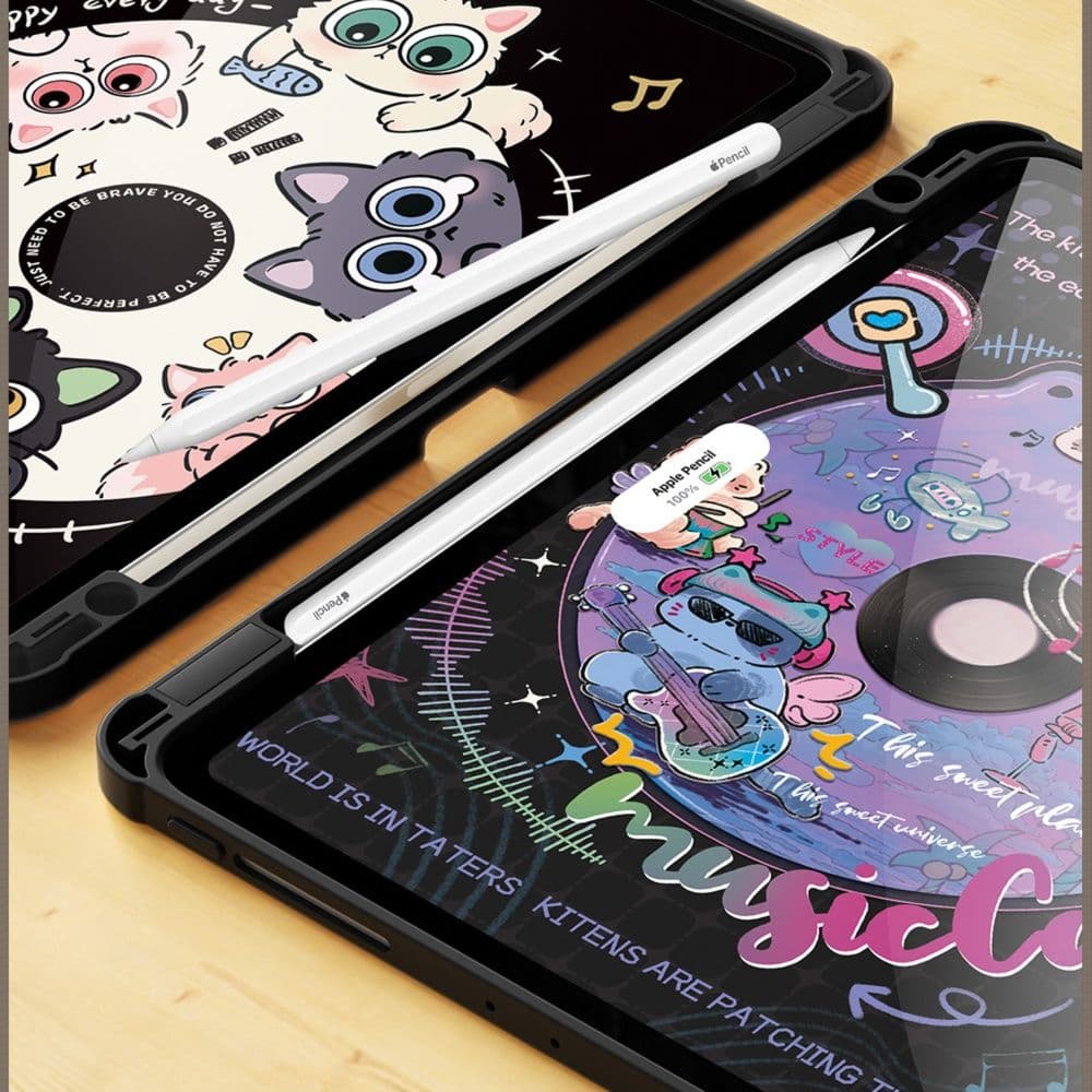 タブレットケース 猫のメロディー回転式保護カバー iPad/iPad Air/iPad Pro/mini