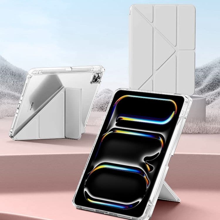 タブレットケース 三つ折り変形スタンド機能付き保護カバー iPad/iPad Air/iPad Pro/mini