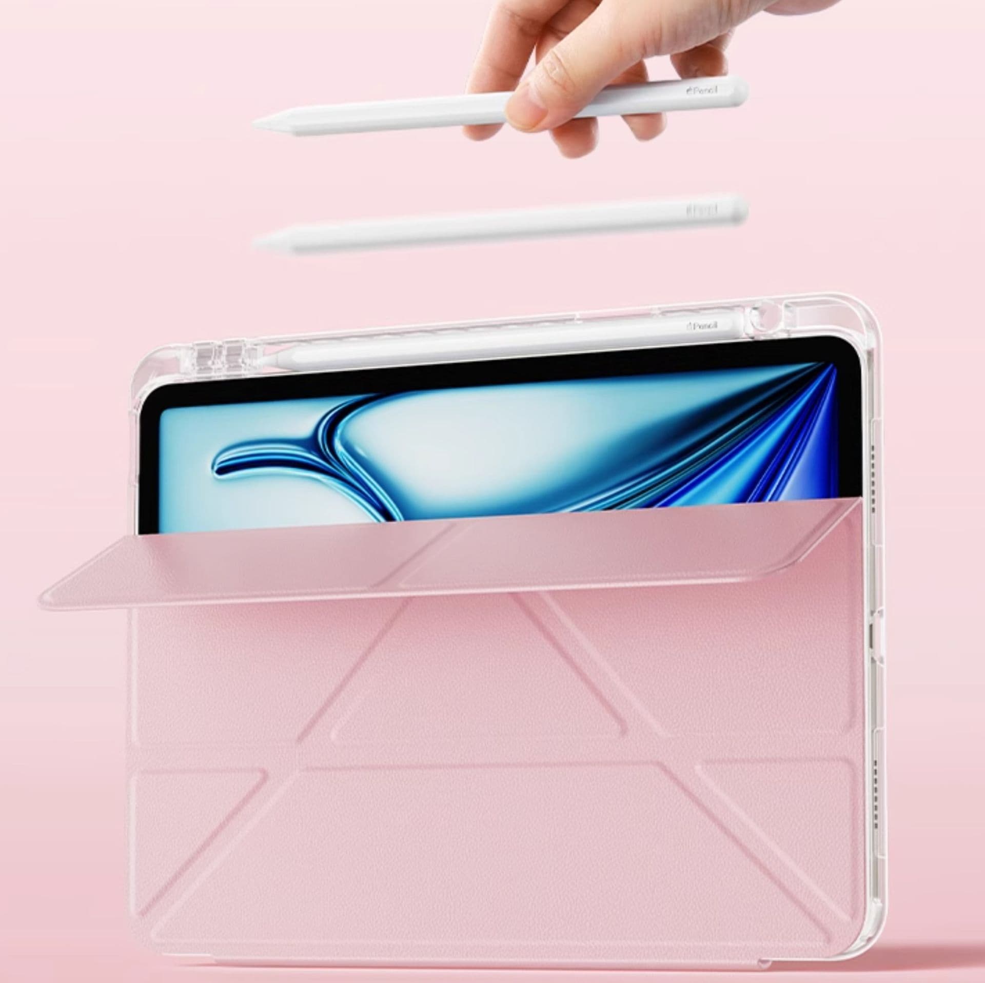 タブレットケース 幾何学デザイン多角度スタンド機能付きケース iPad/iPad Air/iPad Pro/mini