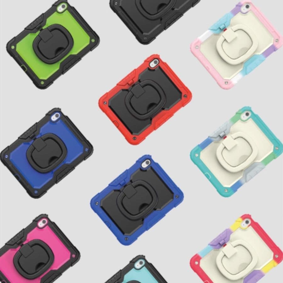 タブレットケース 耐衝撃ハンドル付き多機能保護ケース iPad/iPad Air/iPad Pro/mini