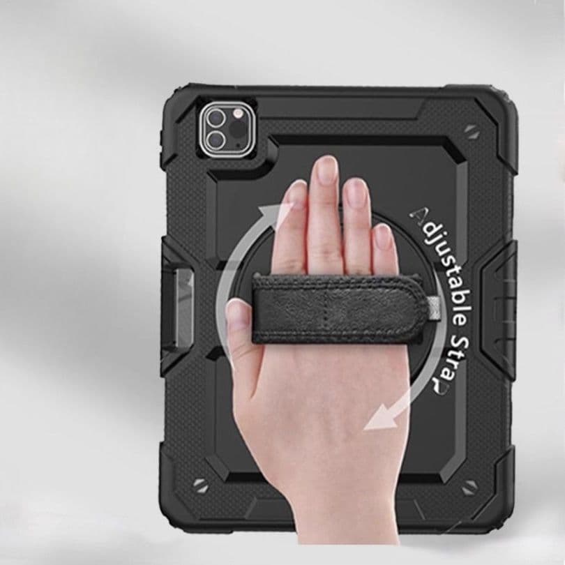 タブレットケース 耐衝撃ハンドル付き多機能保護ケース iPad/iPad Air/iPad Pro/mini