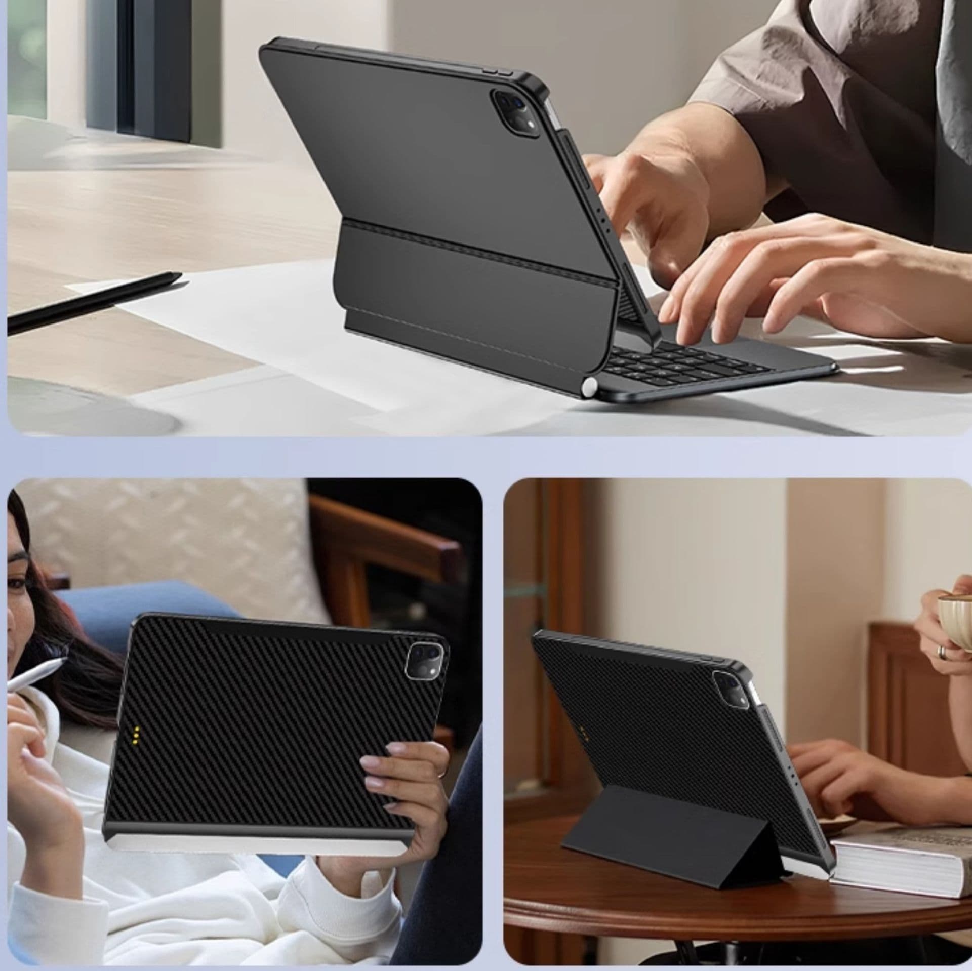 タブレットケース ＜キーボード付き＞マグネット式タブレットカバー iPad/iPad Air/iPad Pro/mini