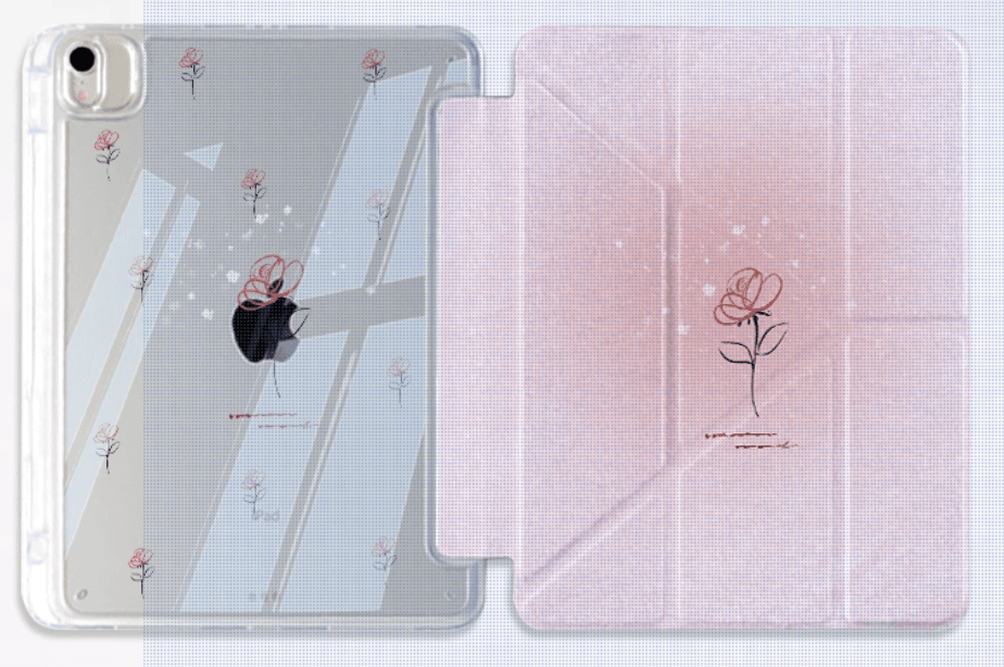 タブレットケース 空と蝶のクリア保護ケース iPad/iPad Air/iPad Pro/mini