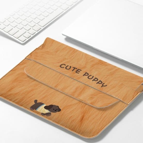 タブレット・PCケース　かわいい子犬/軽量で持ち運びやすい　iPad/Macbook/Surface/Xiaomi/Huawei