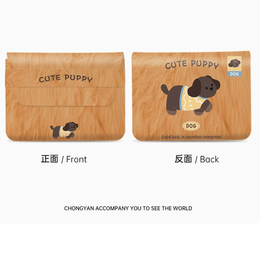 タブレット・PCケース　かわいい子犬/軽量で持ち運びやすい　iPad/Macbook/Surface/Xiaomi/Huawei