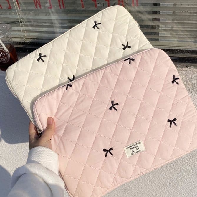 タブレットケース/PCケース 刺繍キルティング/柔らか起毛/タブレット・PCケース iPad/Macbook/Surface/Huawei