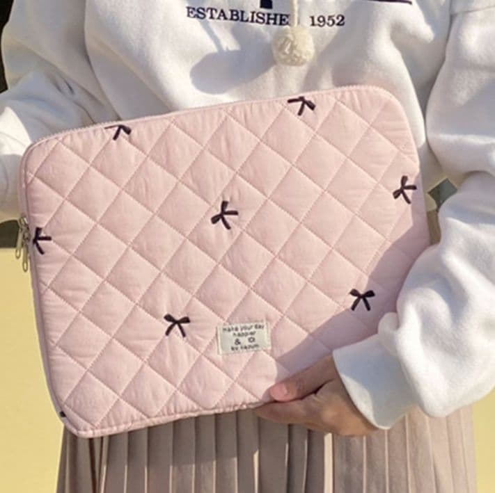 タブレットケース/PCケース 刺繍キルティング/柔らか起毛/タブレット・PCケース iPad/Macbook/Surface/Huawei