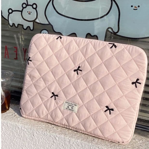 タブレットケース/PCケース 刺繍キルティング/柔らか起毛/タブレット・PCケース iPad/Macbook/Surface/Huawei
