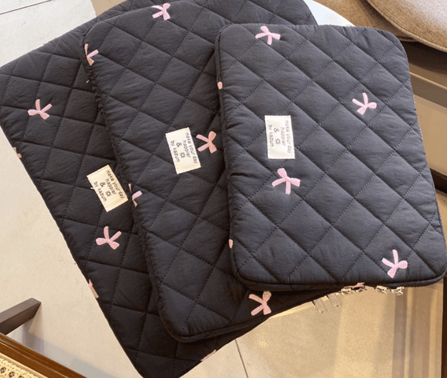 タブレットケース/PCケース 刺繍キルティング/柔らか起毛/タブレット・PCケース iPad/Macbook/Surface/Huawei
