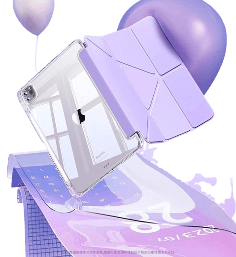 タブレットケース ipad/iPad Air/iPad Pro/mini iPad/iPad Air/iPad Pro/mini 透明背面保護カバー 折り畳み式