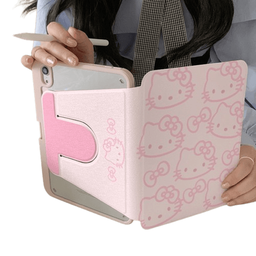 タブレットケース iPad/iPad Air/iPad Pro/mini iPad/iPad Air/iPad Pro/mini かわいい猫柄折りたたみタブレット保護ケース