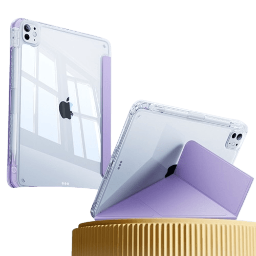 タブレットケース iPad/iPad Air/iPad Pro/mini 三つ折り透明保護ケース 超薄型スタンド機能付き