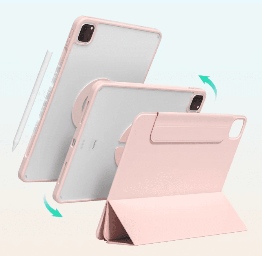 タブレットケース 透明感マグネット吸着保護カバー iPad/iPad Air/iPad Pro/mini