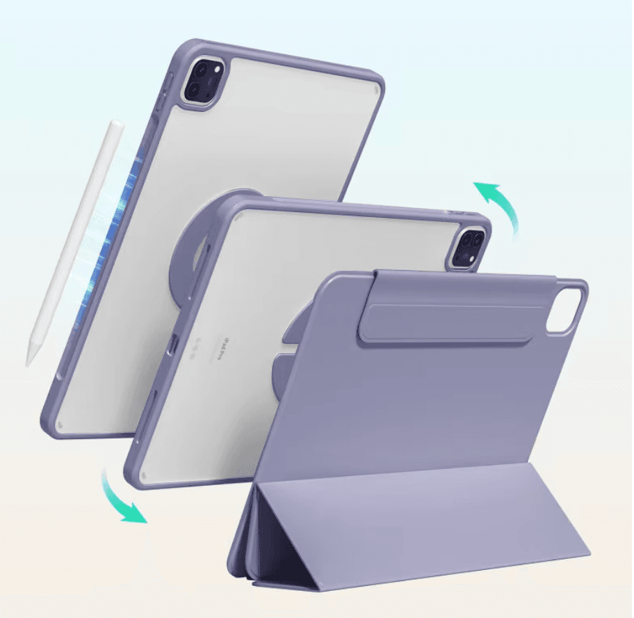 タブレットケース 透明感マグネット吸着保護カバー iPad/iPad Air/iPad Pro/mini
