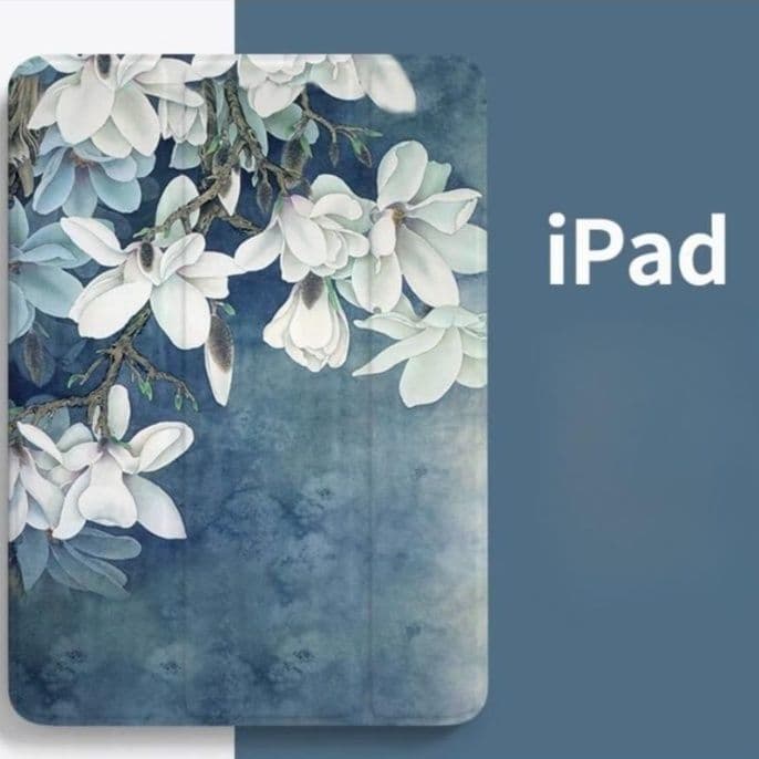 タブレットケース 花柄デザイン透明薄型タブレット保護ケース　iPad/iPad Air/iPad Pro/mini