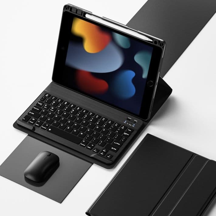 タブレットケース キーボード付き多機能保護ケース iPad