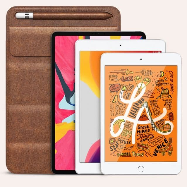 タブレットケース 本革風 タッチペン収納付きタブレットケース　iPad / iPad Air / iPad Pro / iPad mini