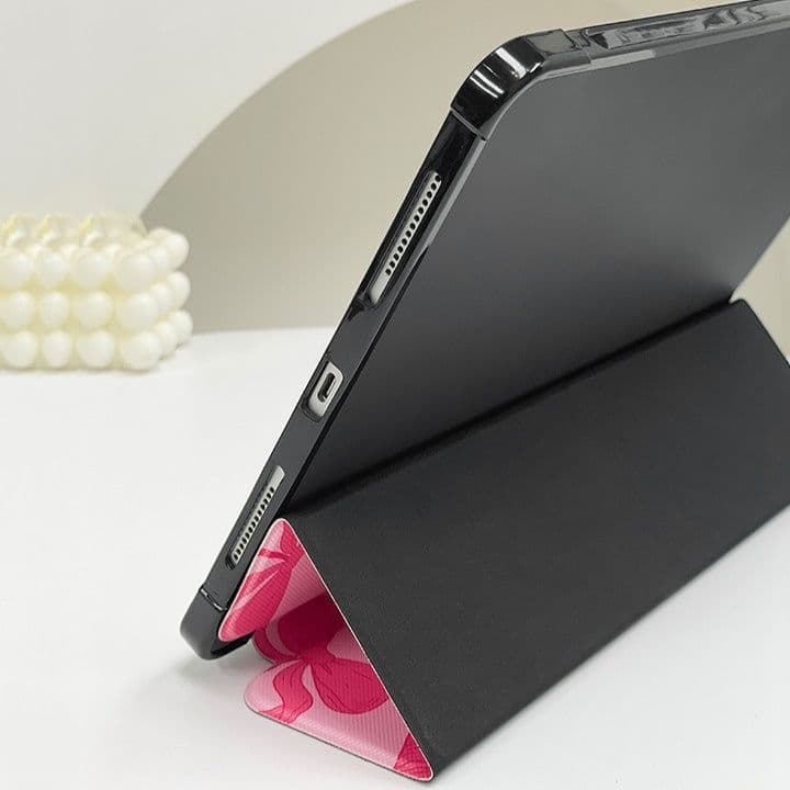 タブレットケース さくらんぼとリボン柄可愛いタブレット保護ケース　iPad / iPad Air / iPad Pro