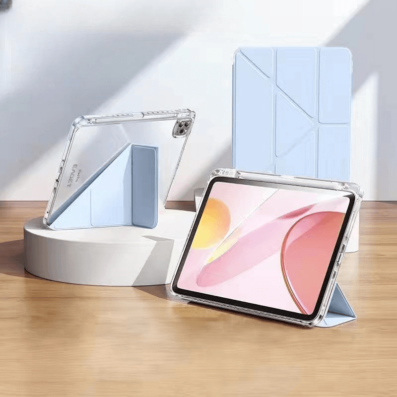 タブレットケース 透明クリア素材スタンド機能付きタブレット保護ケース　iPad / iPad Air / iPad Pro / iPad mini