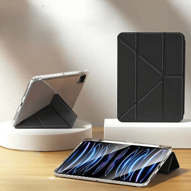 タブレットケース 透明クリア素材スタンド機能付きタブレット保護ケース　iPad / iPad Air / iPad Pro / iPad mini