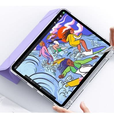 タブレットケース 透明クリア素材スタンド機能付きタブレット保護ケース　iPad / iPad Air / iPad Pro / iPad mini