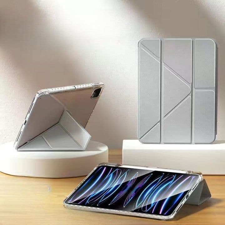 タブレットケース 透明クリア素材スタンド機能付きタブレット保護ケース　iPad / iPad Air / iPad Pro / iPad mini