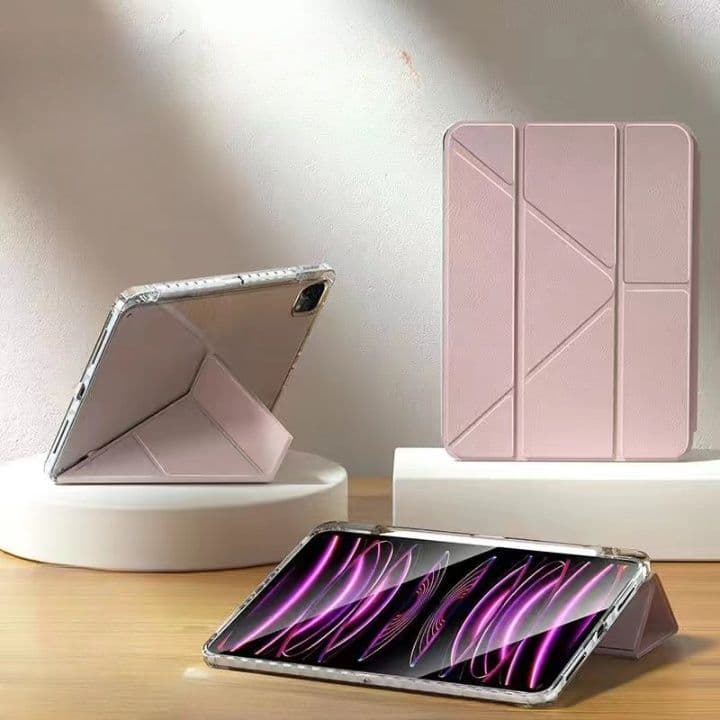 タブレットケース 透明クリア素材スタンド機能付きタブレット保護ケース　iPad / iPad Air / iPad Pro / iPad mini