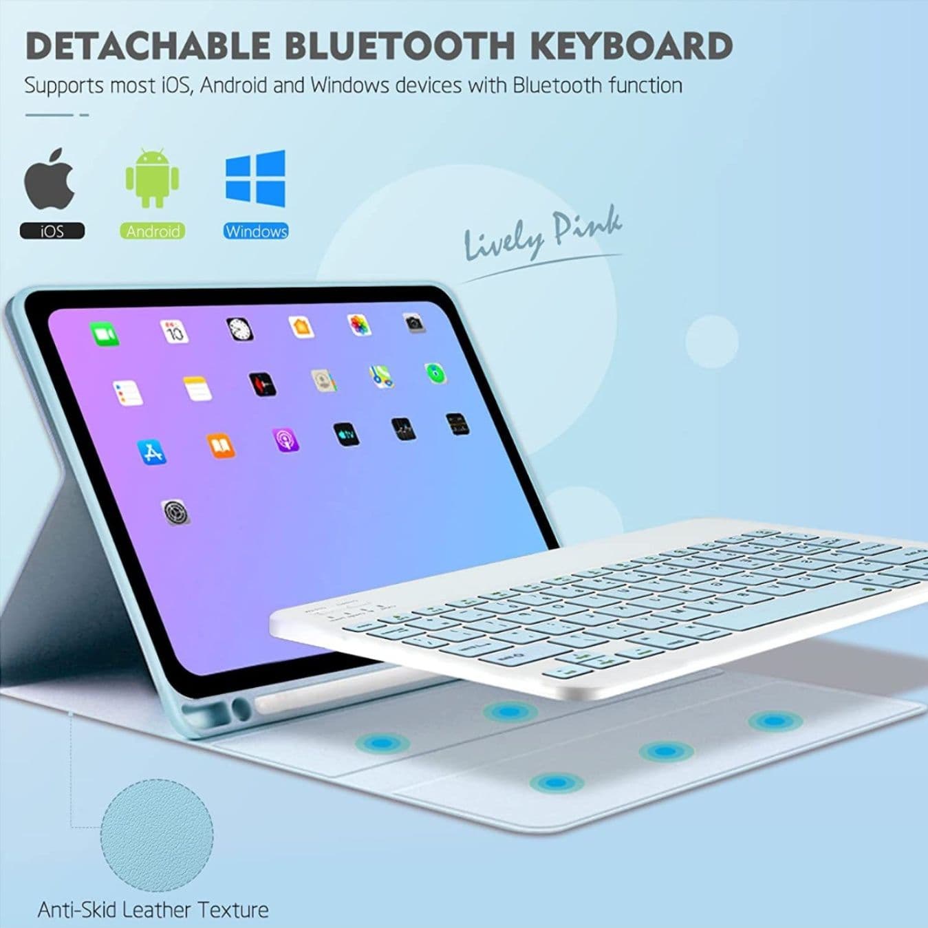 タブレットケース ＜キーボード付き＞一体型保護ケース　iPad/iPad Air/iPad Pro/mini